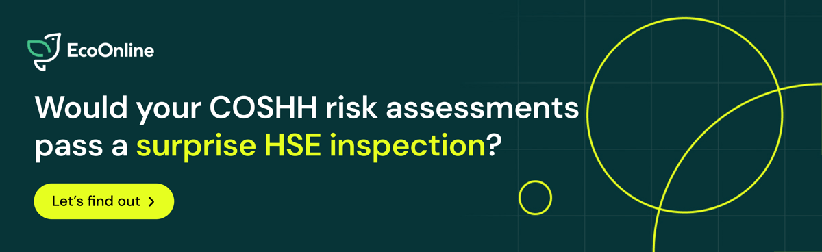 coshh risk assessment quiz