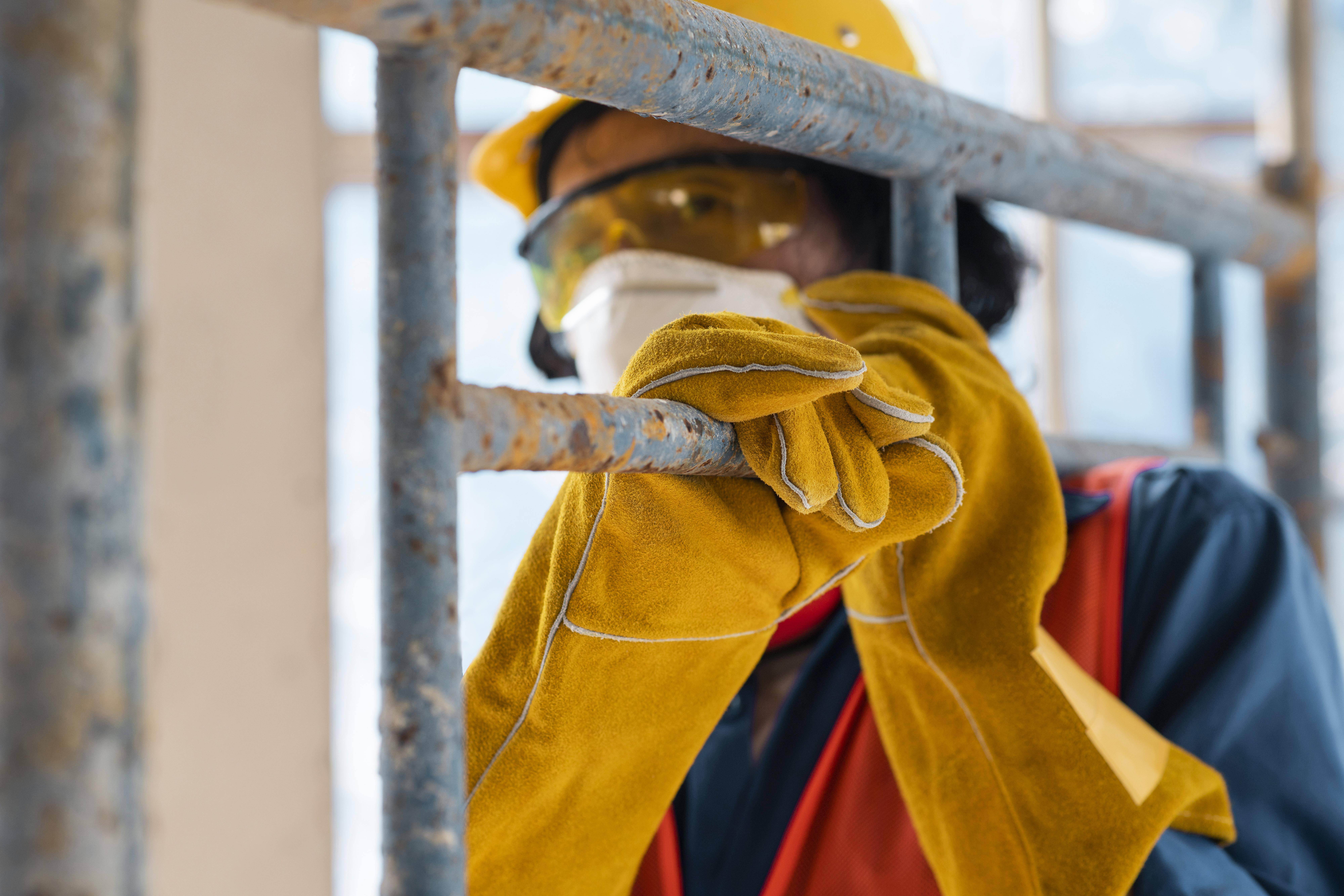 man wearing safety equipment
